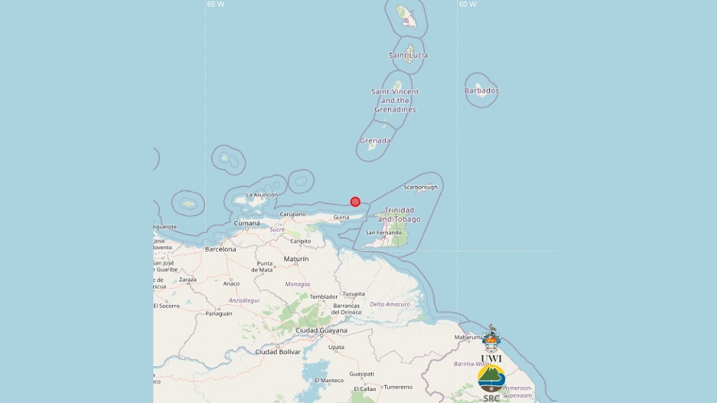3.9 earthquake recorded northwest of Port of Spain